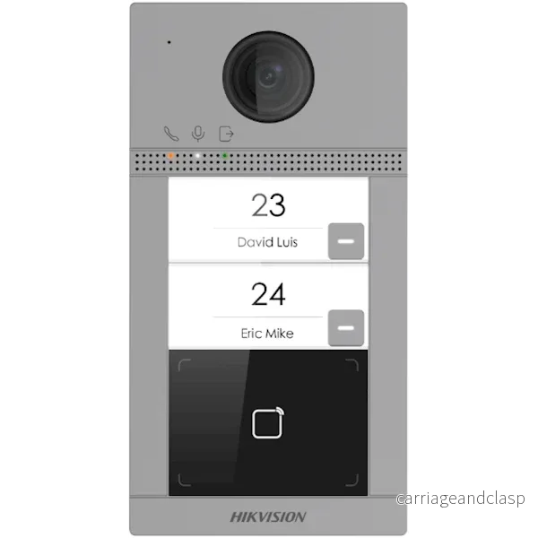 Hikvision DS-KV8213-WME1 Infälld montering av 2 ringklockor IR-belysning PoE 12v