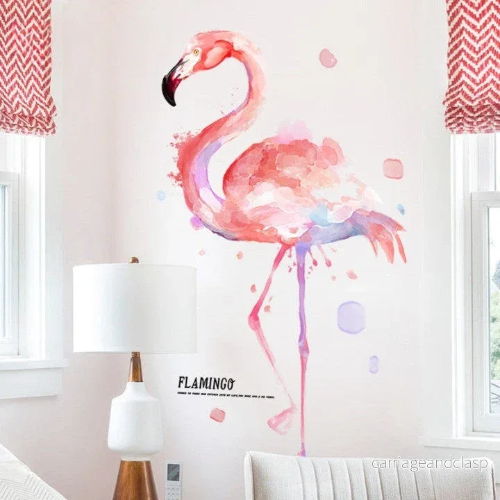 Flamingo Väggdekaler för Barnrum Hem | Veska Flamingo Väggdekaler för Barnrum Hem | Veska