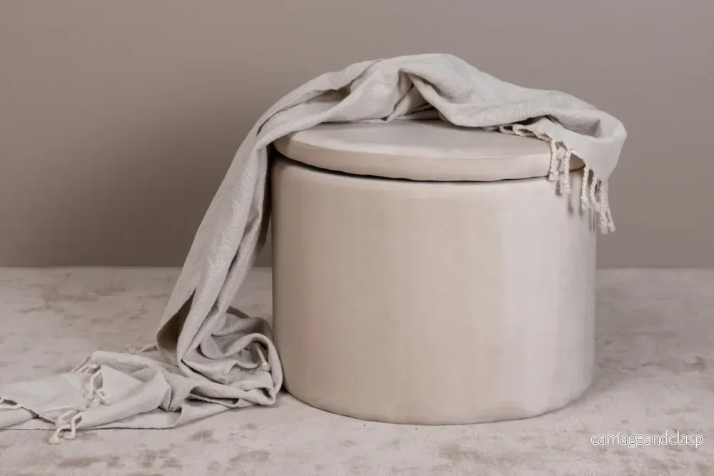 Dunken Sittpuff Beige