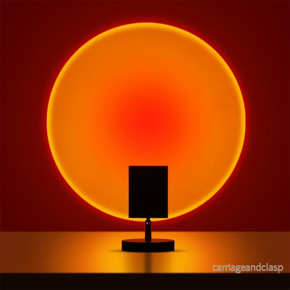 GlowBright Retro-Sunset-Bordslampa | Veska GlowBright Retro-Sunset-Bordslampa | Veska