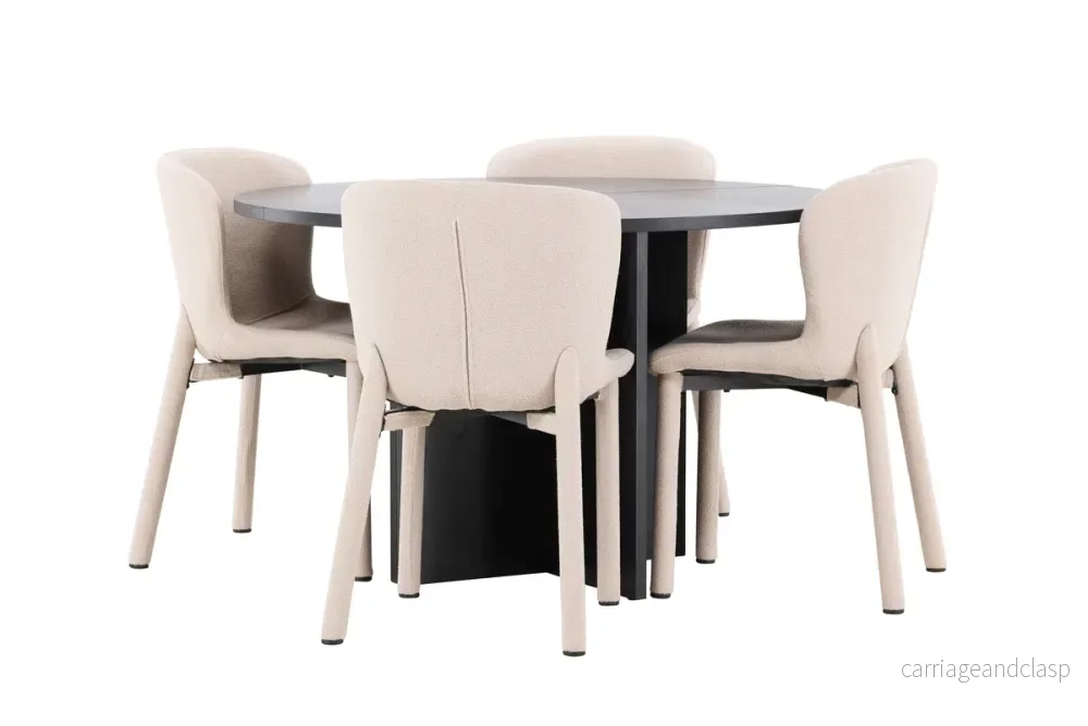 Strada & Astoria Matgrupp Svart/Beige - Bild 3