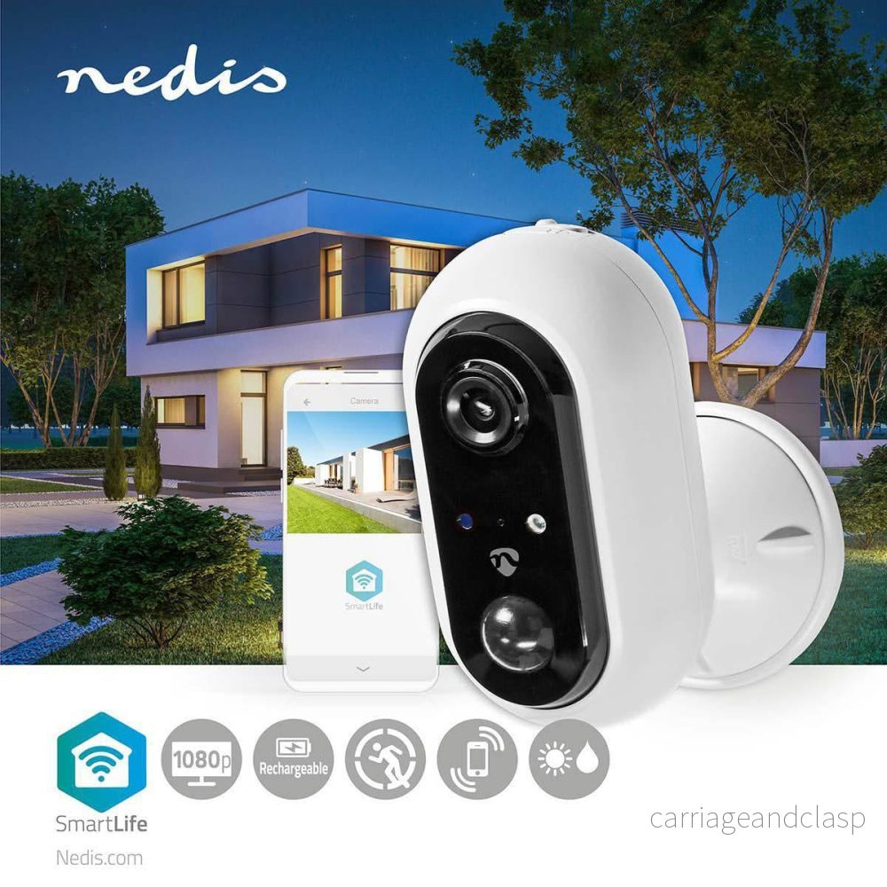 Nedis SmartLife-kamera för utomhusbruk Wi-Fi Full HD IP65 Cloud / MicroSD - Bild 3