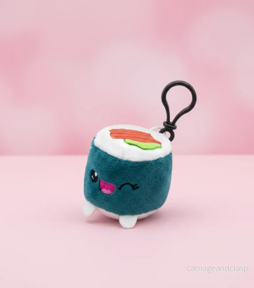 Plysch Nyckelring Maki sushi- Kawaii Väskhänge