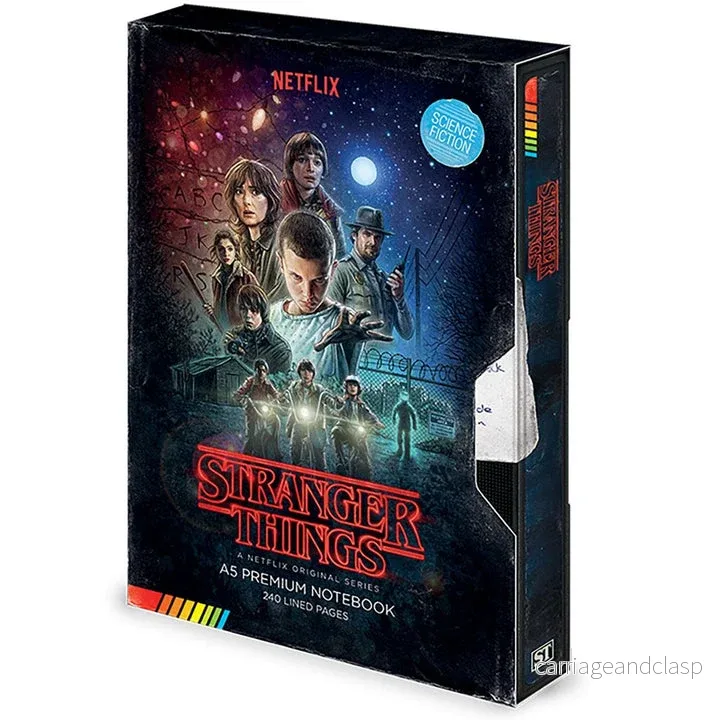 Stranger Things - VHS Säsong A5 Premium Anteckningsbok - Pyramid