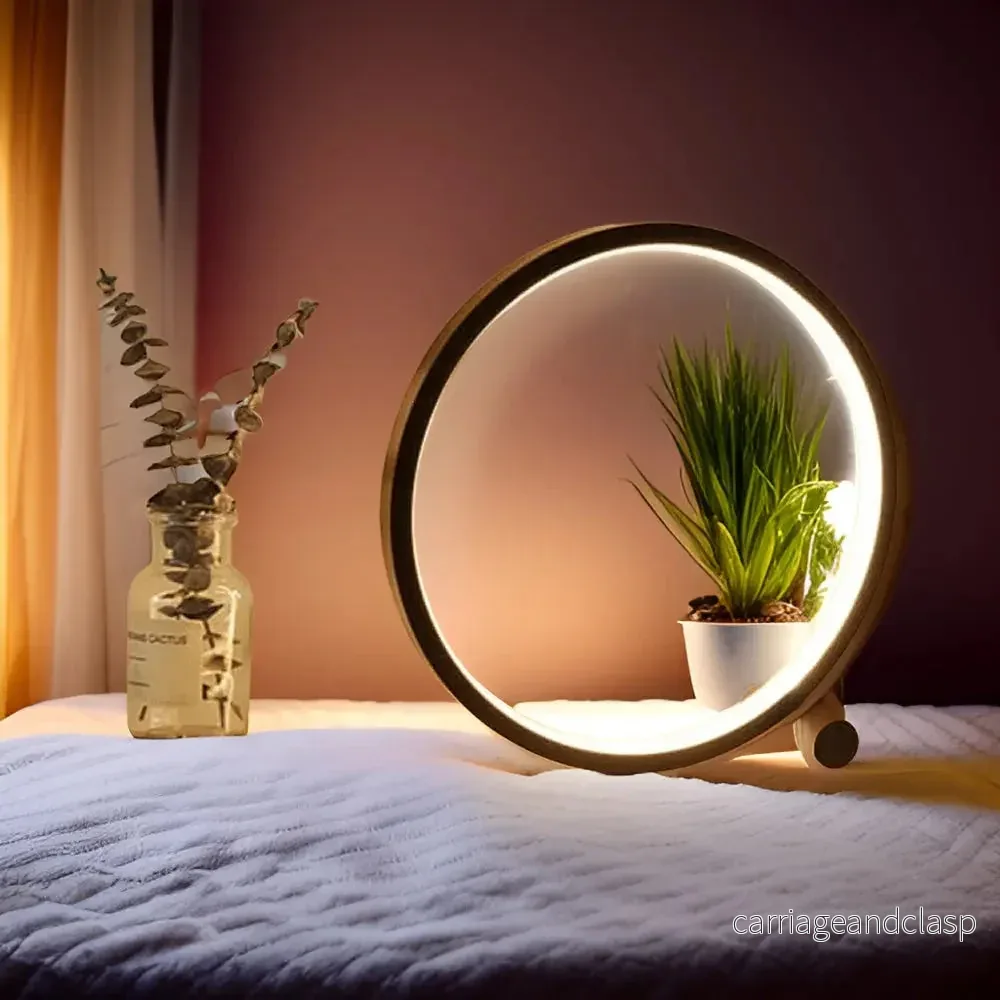 Veska | Halo Glo Bordslampa: Elegant LED-belysning med beröringskontroll