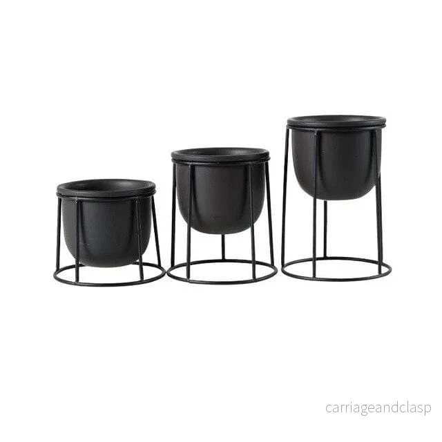 Set av 3 Blomkrukor | Veska Set av 3 Blomkrukor | Veska
