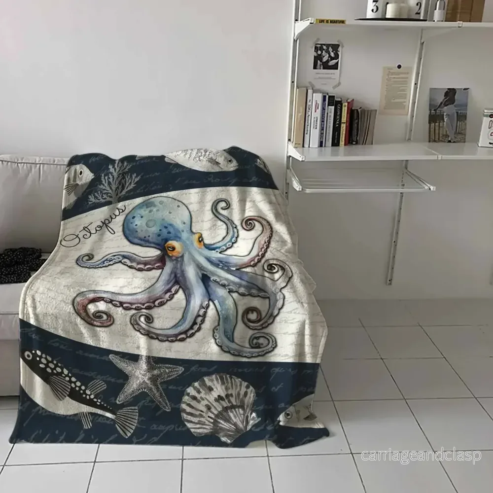 Octopus Shell Sjöstjärna Filt | Veska - Bild 2