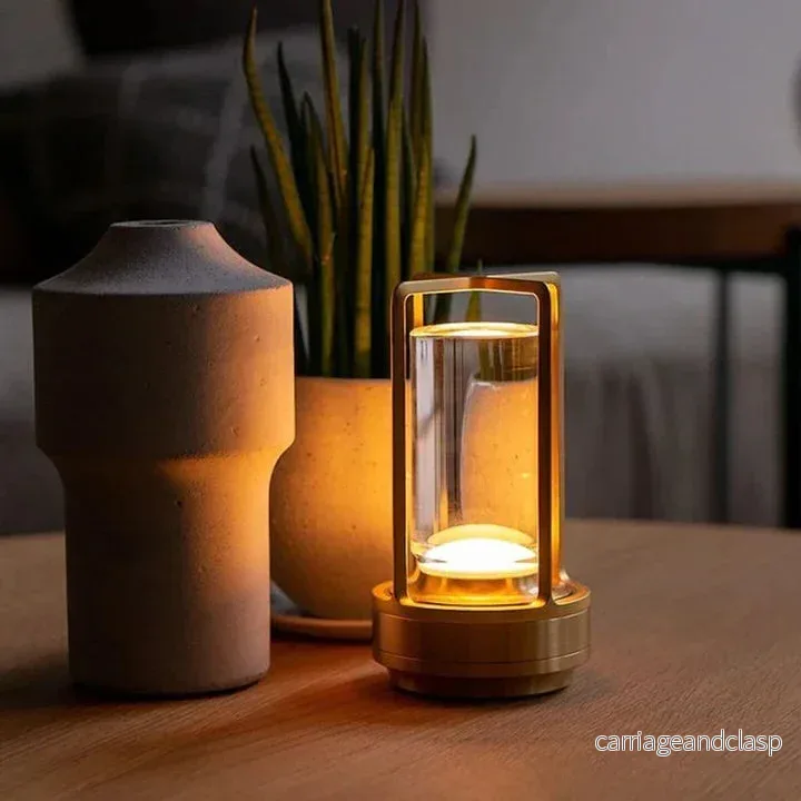 Ambient Lantern Trådlös Uppladdningsbar Liten Nattduksbordslampa Guld | Veska Ambient Lantern Trådlös Uppladdningsbar Liten Nattduksbordslampa Guld | Veska