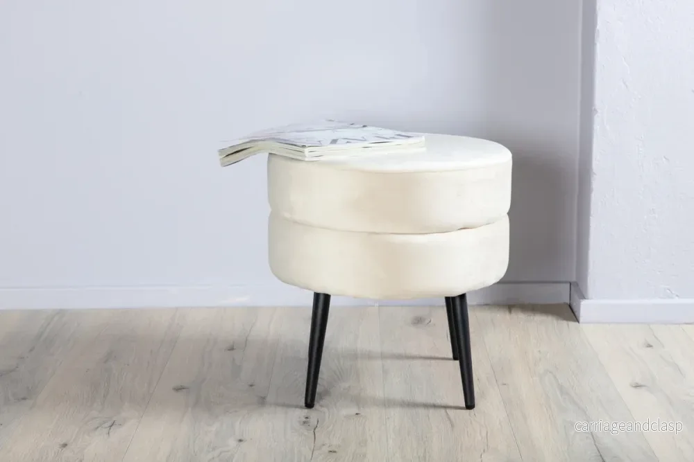 Pot Sittpuff Ljusbeige