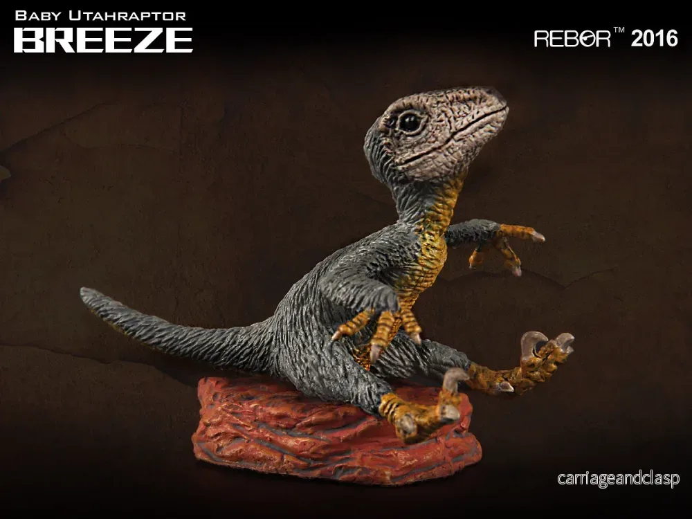 REBOR 1:35 Baby Utahraptor Museum Class Replica Breeze - Bild 2