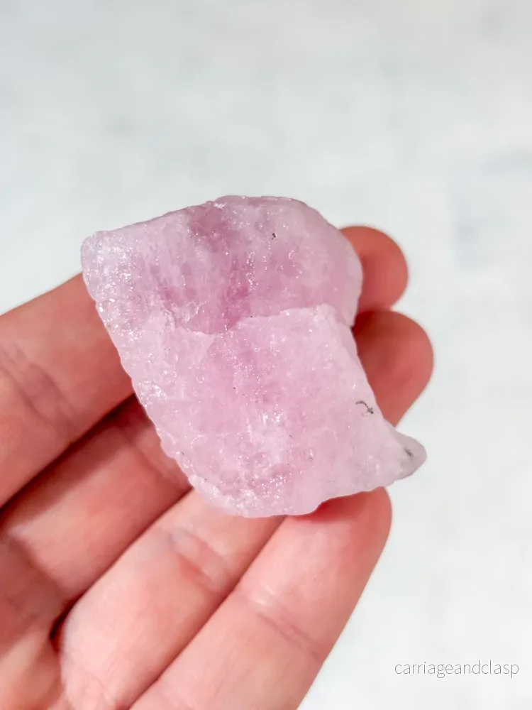 Rå rosa morganit (nr 1) - Bild 2