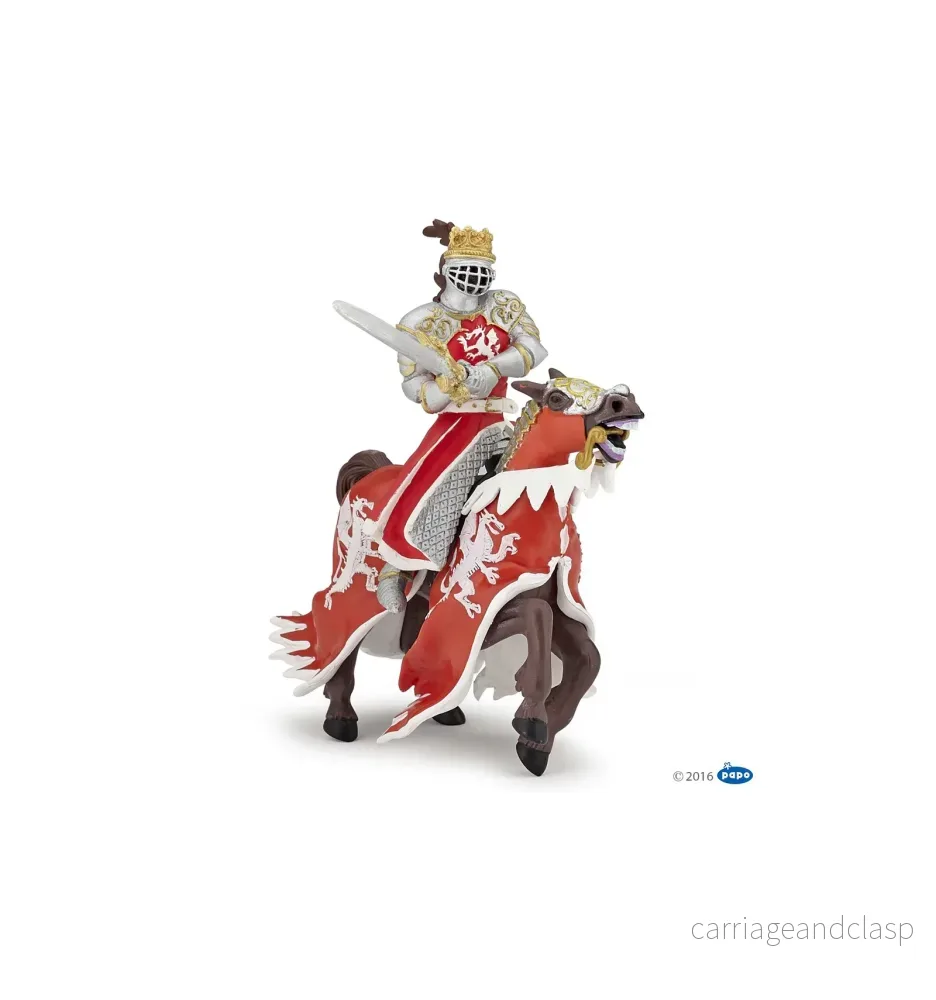Papo - Röde Drakkungens Häst (Red dragon king's horse) - Bild 2