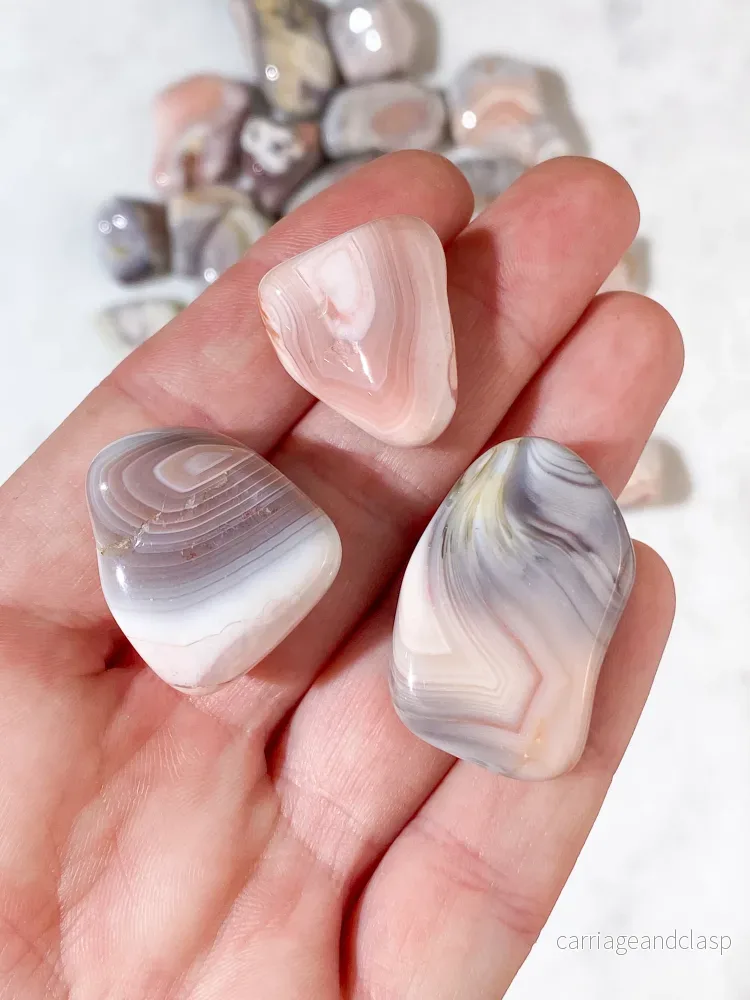 Rosa Botswana Agate Polished - Bild 2