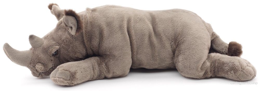 Uni Toys - Noshörning liggande Gosedjur - Bild 2