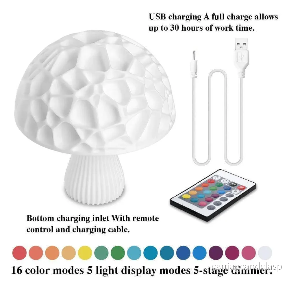 3D Utskrift Elegant Svamp Lampa | Veska - Bild 2