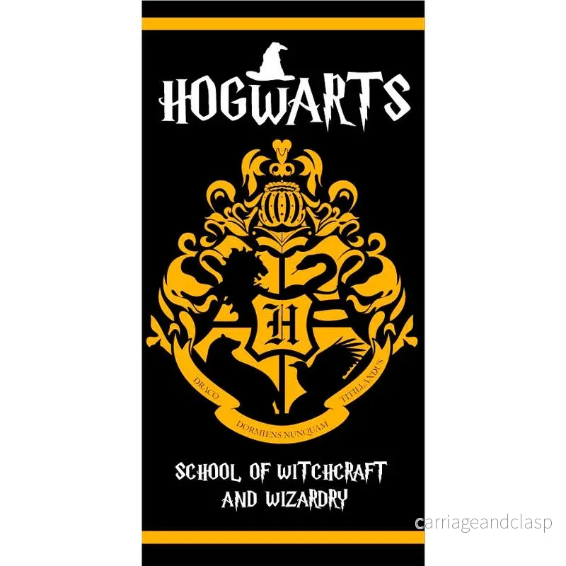 Harry Potter – Hogwarts School of Witchcraft and Wizardy – strandhandduk i mikrofiber Harry Potter – Hogwarts School of Witchcraft and Wizardy – strandhandduk i mikrofiber