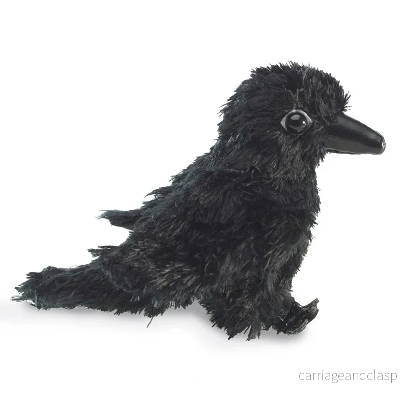 Folkmanis® Puppets – Mini Raven Fingerdocka - Bild 2