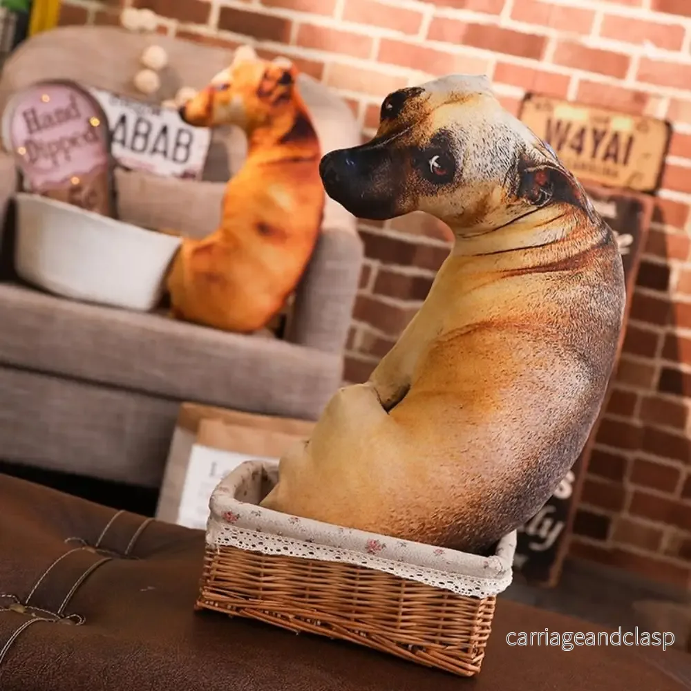 Realistiska Hund Mjuka Hund Plysch Kuddar | Veska - Bild 3