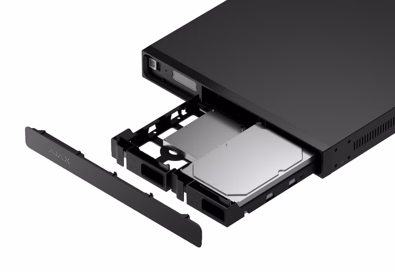 Ajax Systems NVR H2D8PAC-inspelare 8 kanaler, 8x PoE, 4K HDMI, vit - Bild 3