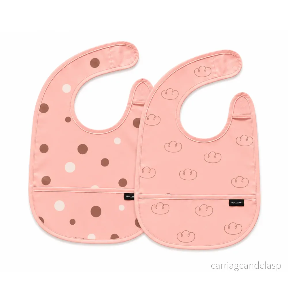 Trollefant haklapp för barn 2-pack, rosa - Bild 3