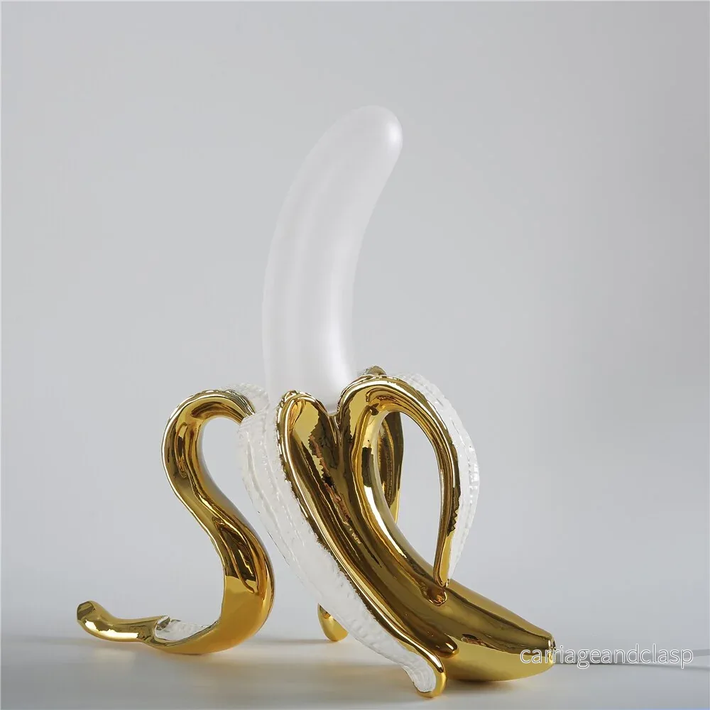 GoldenBanana – Elegant Art Deco Bordslampa | Veska