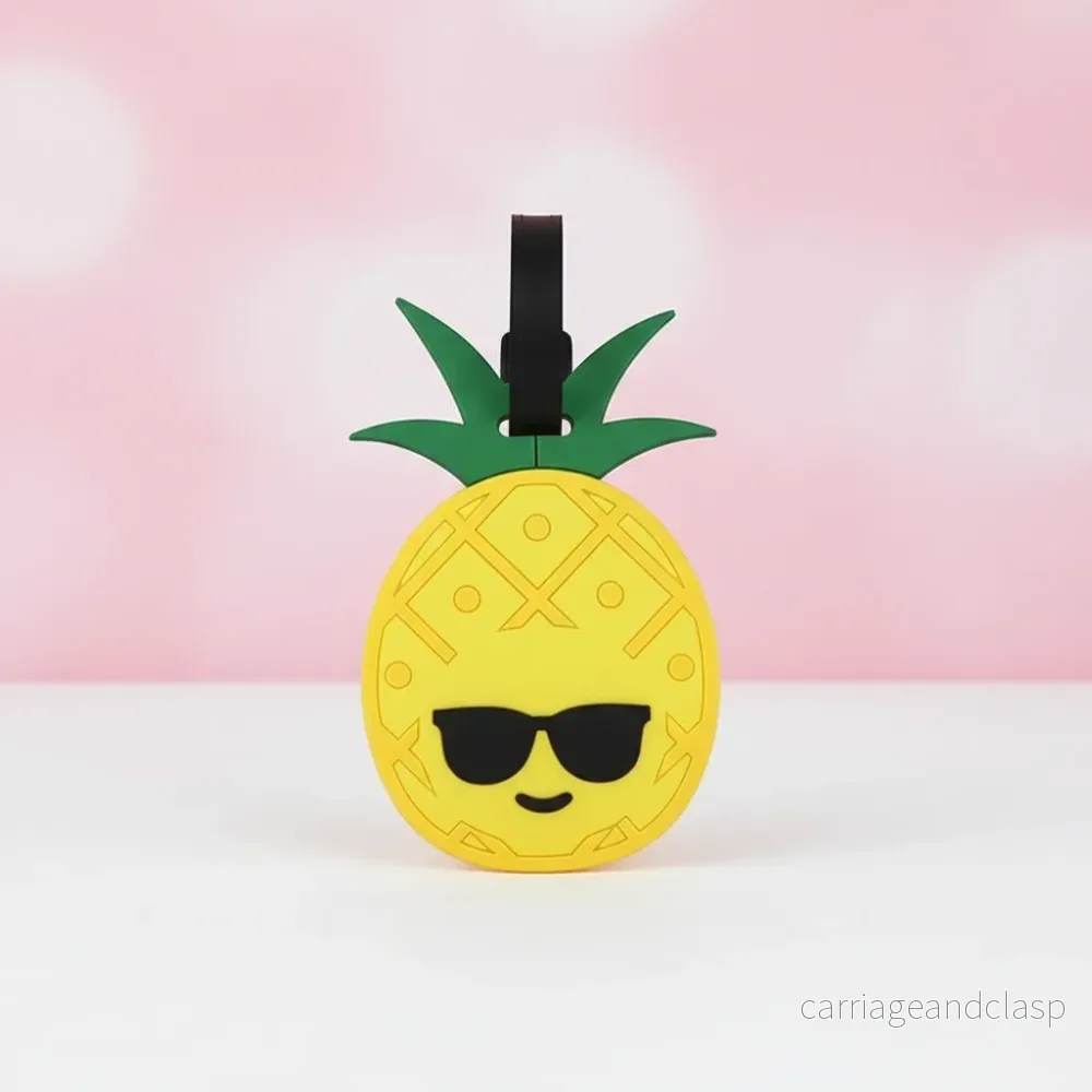 Söt Ananas Väsktagg - Kawaii Accessoar för Resor & Väskor