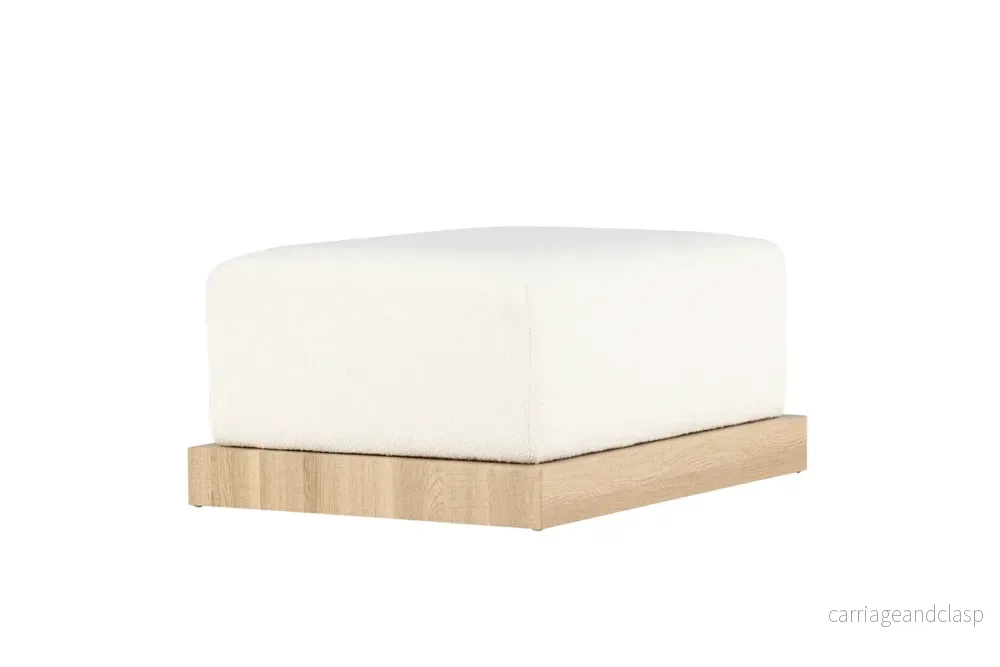 Ivy Ottoman Sittpuff Vit - Bild 3