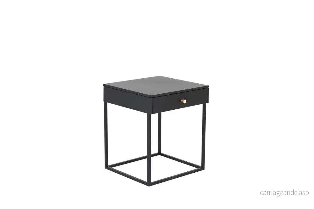 Bakal Sängbord Svart - Bild 3
