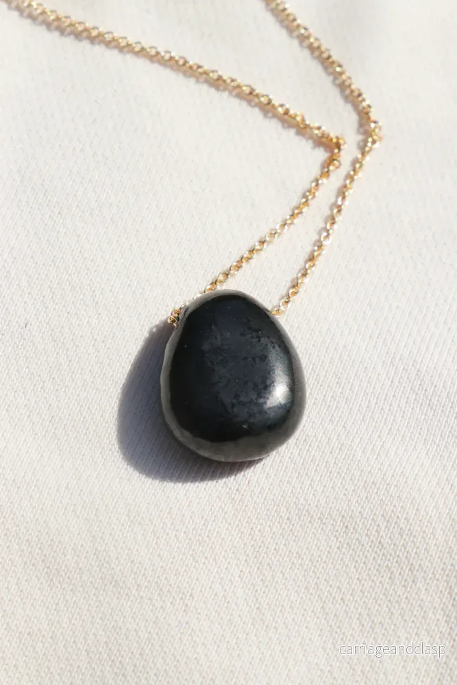 Litet Shungitdroppehalsband - Bild 2