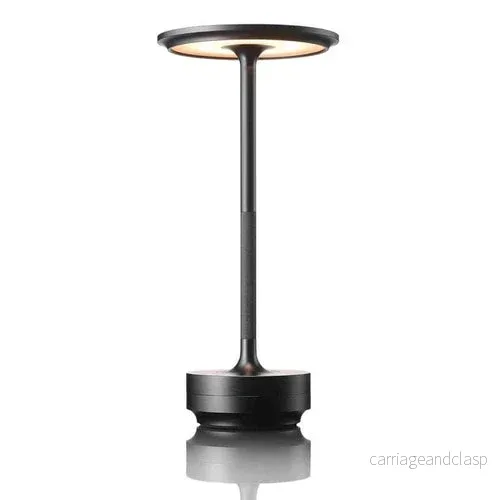 Bordslampa guld metall trådlös LED-lampa | Veska - Bild 3