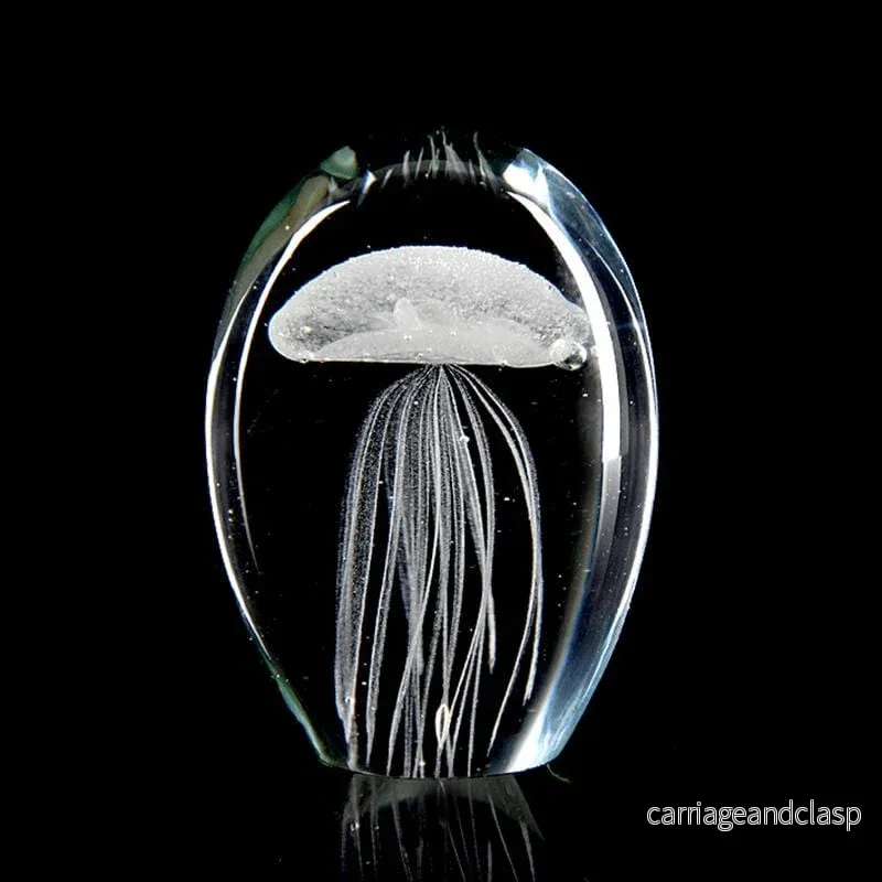 Glow Jellyfish Crystal Glass Decor | Veska