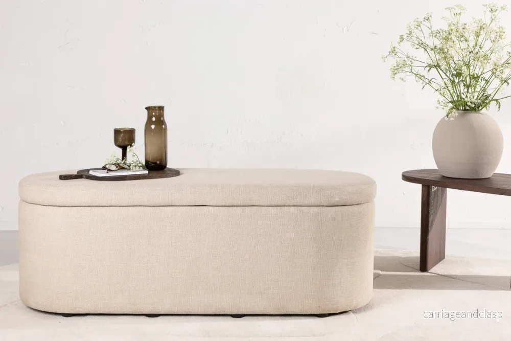 Potenza bänk med förvaring Off-white Potenza bänk med förvaring Off-white