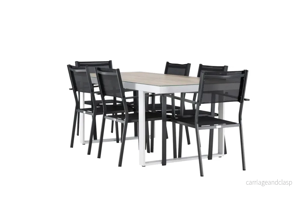Copacabana & Merlo Matgrupp Svart/Vit - Bild 3