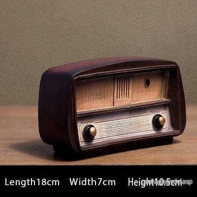 Europa stil Retro Harpiks Radio Modell Nostalgisk Dekor | Veska Europa stil Retro Harpiks Radio Modell Nostalgisk Dekor | Veska