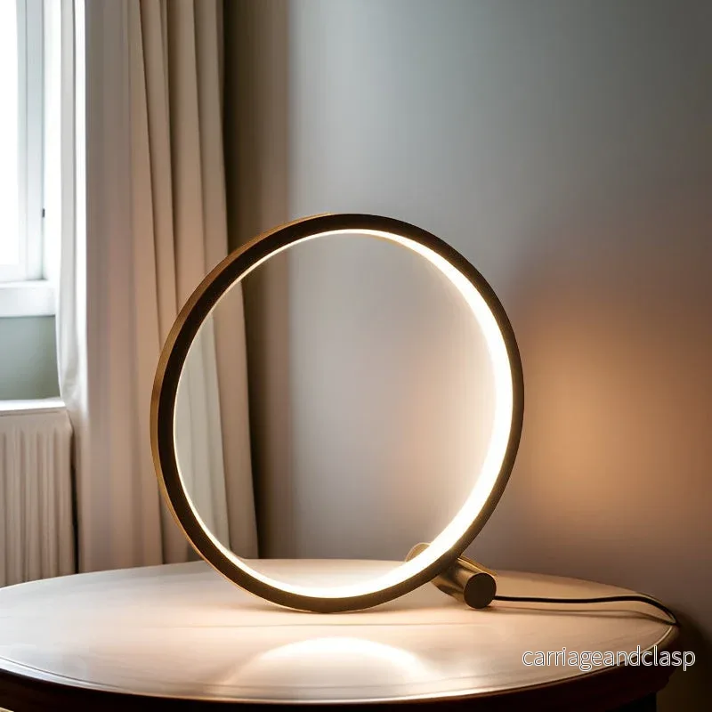 Halo Glo Lampa – minimalistisk dimbar rund LED bordslampa | Veska - Bild 3