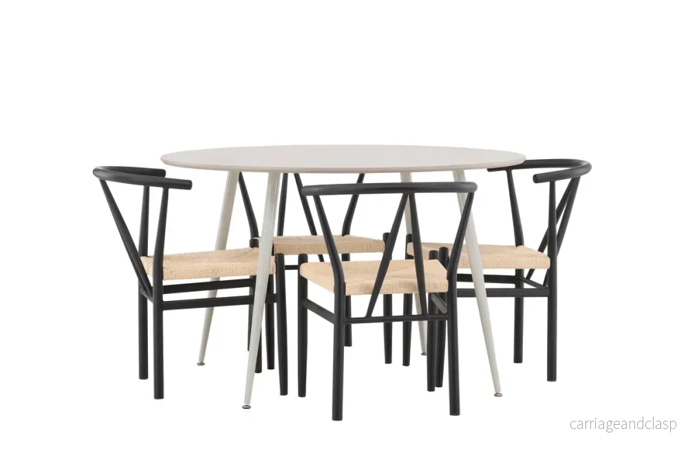 Alfons & Plaza Matgrupp Svart/Beige - Bild 2