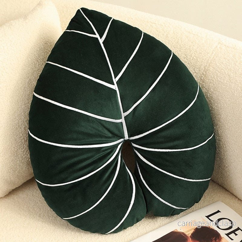 Monstera Leaf Plush Kudd | Veska