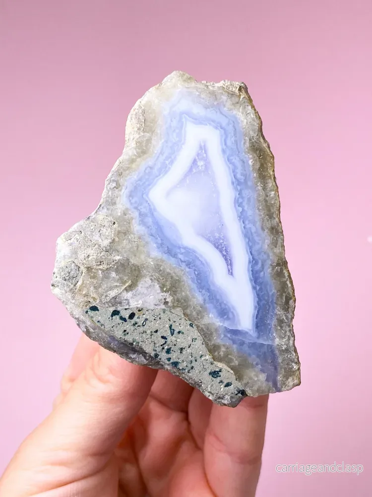 Blond agatpolerad geode (nr 2) Blond agatpolerad geode (nr 2)
