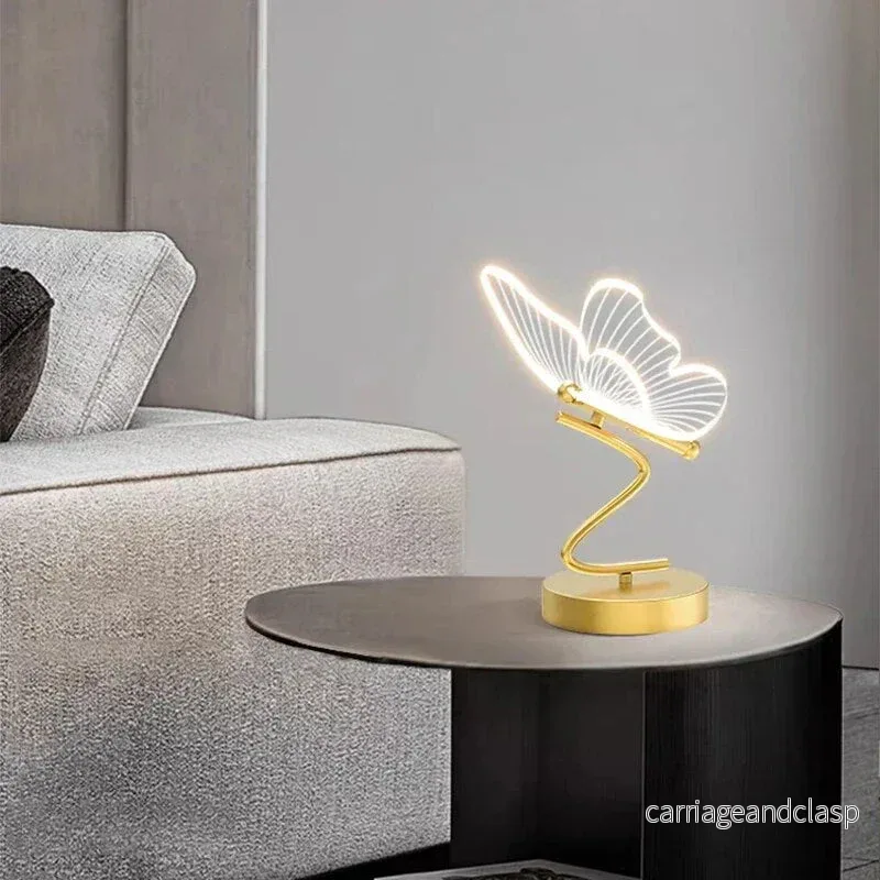 Lyxig fjäril LED bordslampa - ButterflyLuxe | Veska - Bild 2
