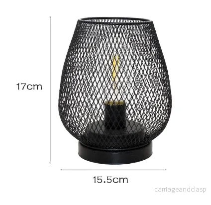 RusticMesh Bordslampa Set – Industriell Stil och Atmosfärisk Belysning | Veska - Bild 3
