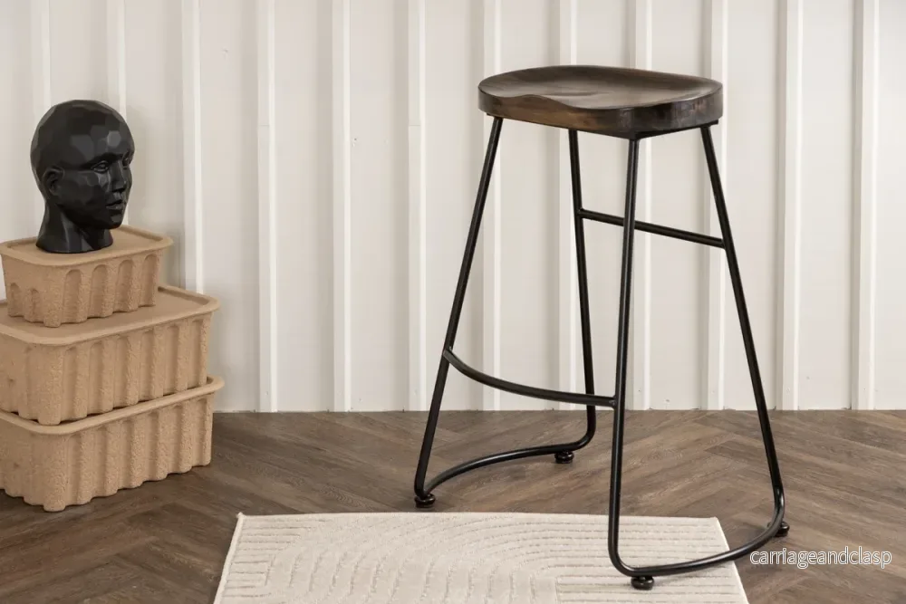 Ozark Barstolar 2-pack Svart
