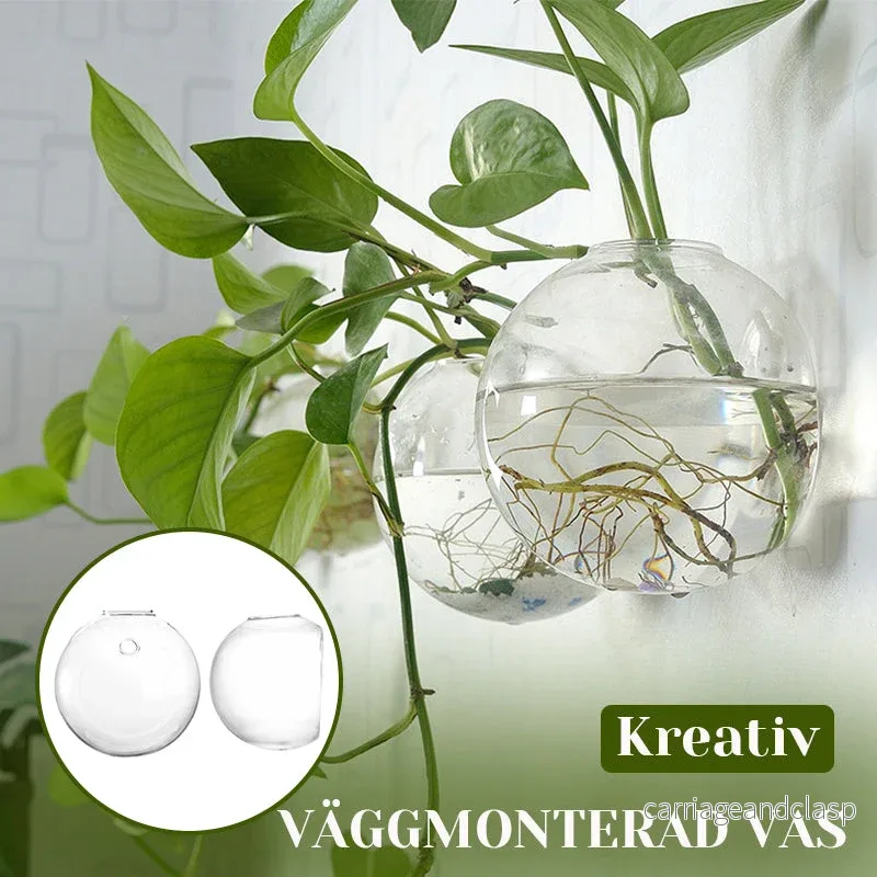 Kreativ vas för väggmontering | Veska