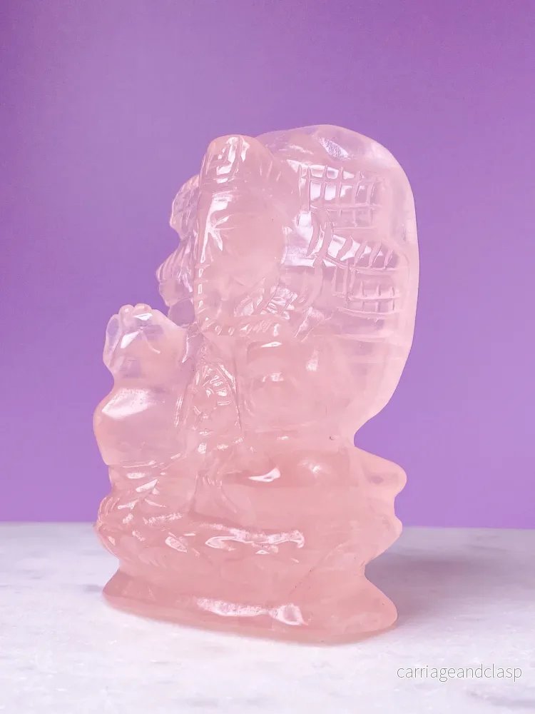 Rosenkvarts Ganesha - Bild 2