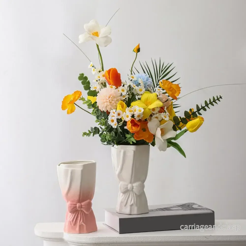 Ribbonslöja Keramiktopp Blomvas | Veska - Bild 2