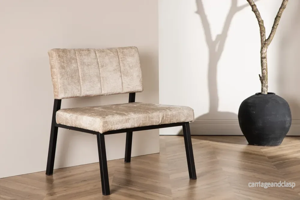 Monett Loungefåtölj Beige
