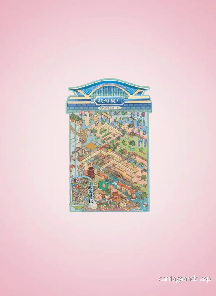 3D Scen Kawaii Klistermärken - Liten Stad - Bild 2