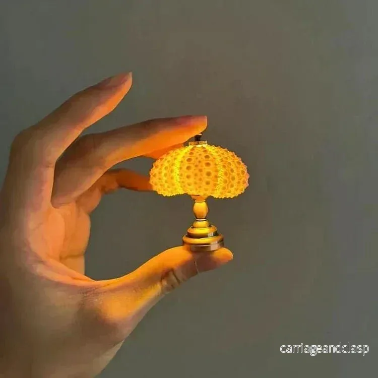 Bordslampa Mini Sjöborrar Skalsljus | Veska - Bild 2