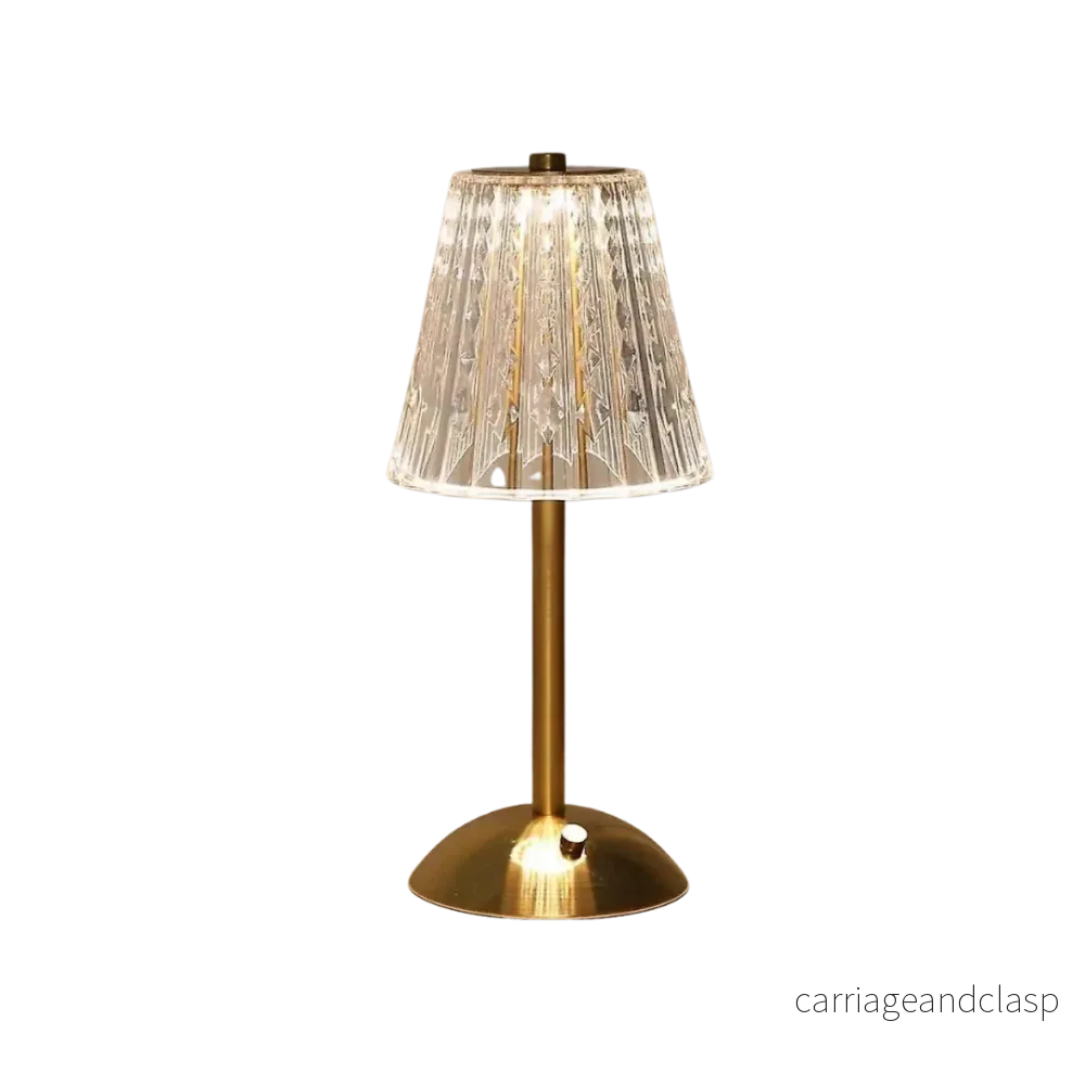 CrystalLuxe - Vintage Bordslampa med Elegant Glans | Veska - Bild 2