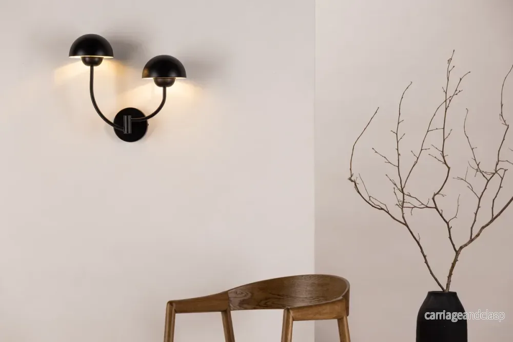 Lyckorna Vägglampa Svart