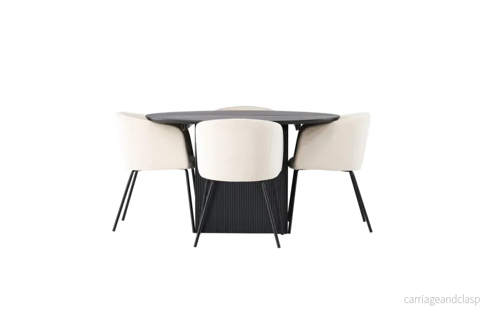Berit & Matilda Matgrupp Beige/Svart - Bild 2